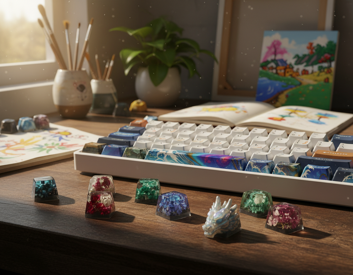 artist designed mechanical keyboard keycaps
