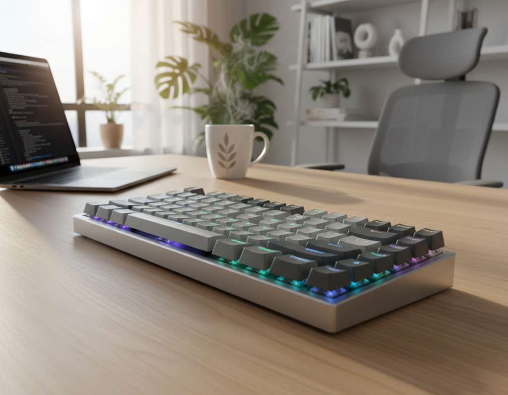Lightweight mechanical keyboards for mobile workstation setups