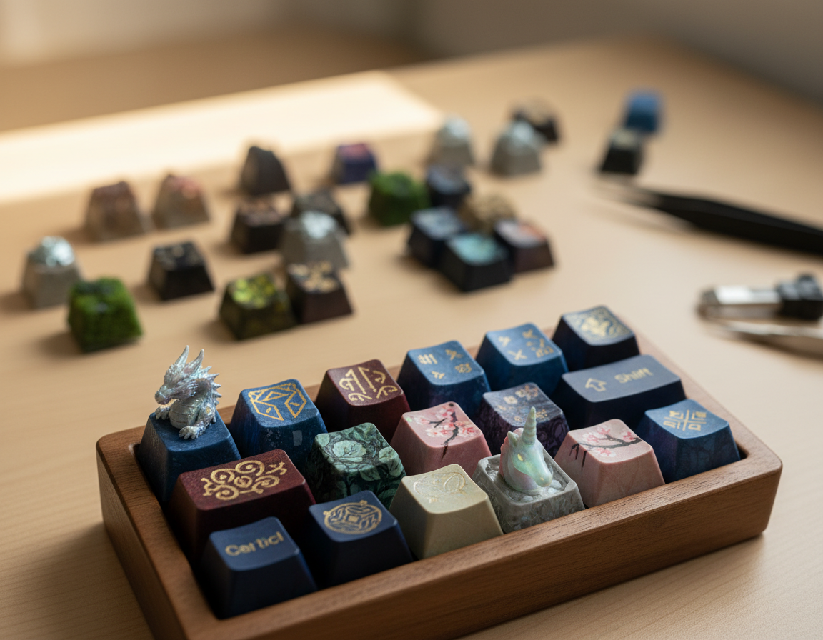 limited edition artisan keycaps