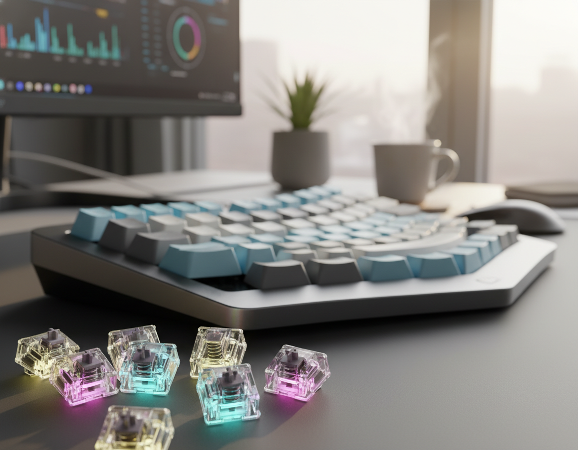 low resistance keyboard switches for long typing