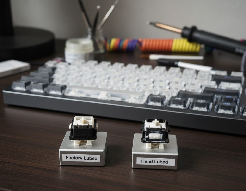 Factory Lubed vs Hand Lubed Mechanical Switches and Their Impact on Typing Consistency