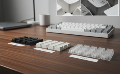 minimalist keycap materials comparison