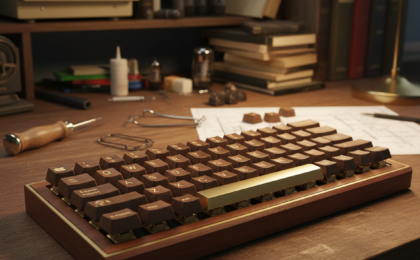 vintage keyboard layout spacing recreation